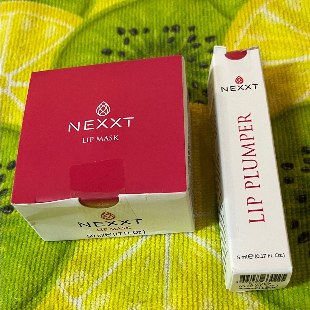 Nexx Lip Mask & Lip Plumper Duo - Hot Pink & White Packaging